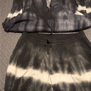 Sun + Stone Gray Fleece short set